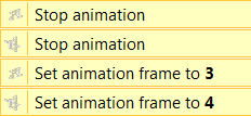 Остановка анимации и установка нужного кадра в Construct 2