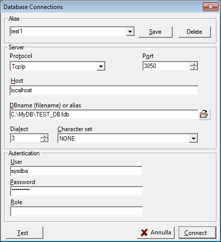 Настройка Tcp/Ip соединения в программе FenixSQL