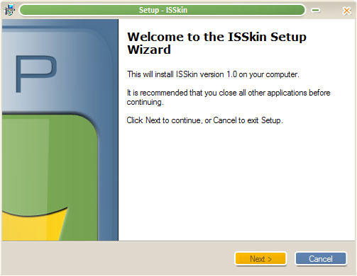 Оформление мастера установки с помощью ISSkin