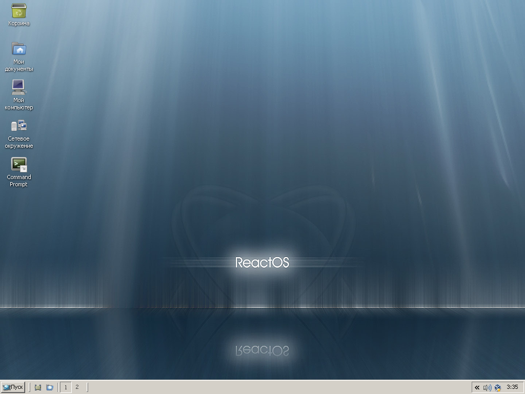 Рабочий стол ReactOS