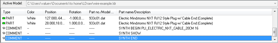 Результат добавления команды LSynth