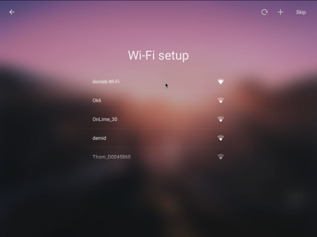 Подключение к WiFi точке доступа Remix OS