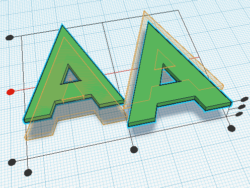 Выравнивание объектов в Tinkercad