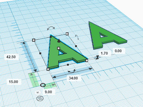 Измерение расстояний с помощью линейки в Tinkercad