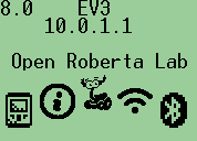 Меню Open Roberta Lab