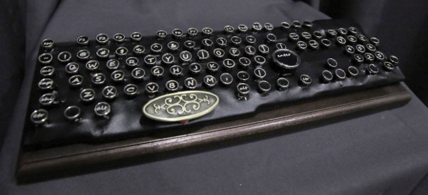 Клавиатура DIY SIBERIA BLACK из дерева и металла обтянута кожей