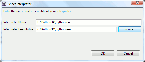 Установка пути к интерпретаору Python в Eclipse