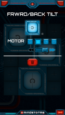 Настройка второй кнопки в приложении LEGO Mindstorms Commander для управления Селеноходом