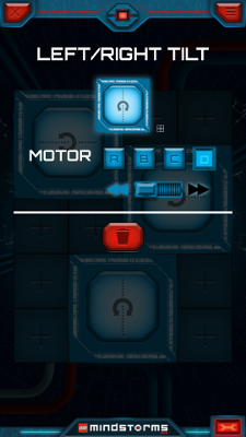 Настройка третьей кнопки в приложении LEGO Mindstorms Commander для управления Селеноходом